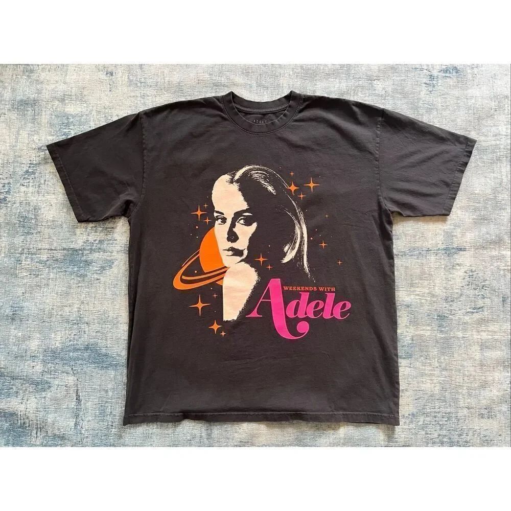 Weekends With Adele Black Short Sleeve Tee XL